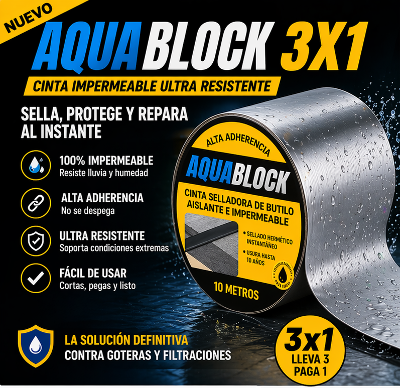 3X1 CINTA IMPERMEABLE ULTRA RESISTENTE |AQUABLOCK™